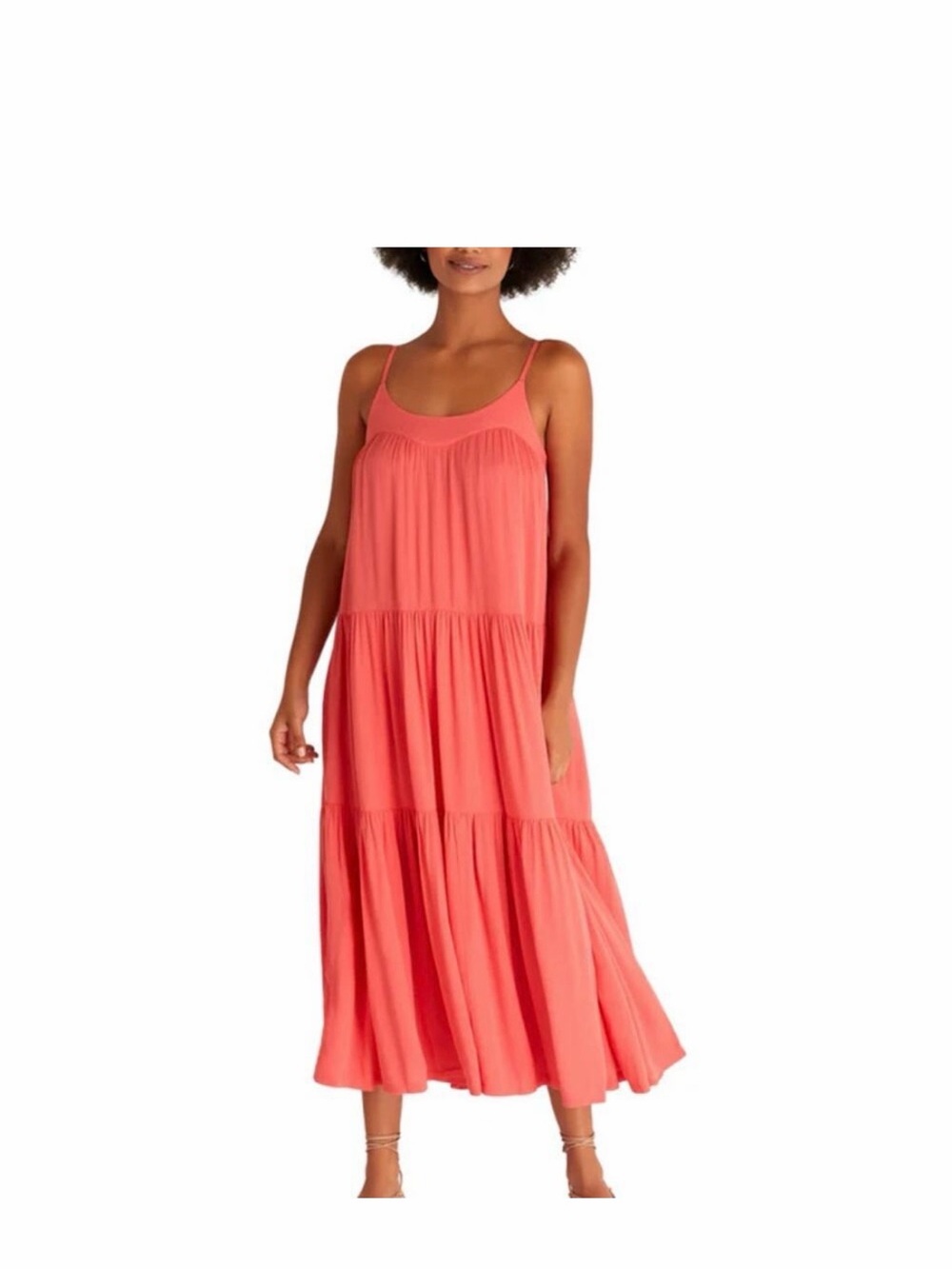 Z Supply Coral Smocked Top Maxi Dress